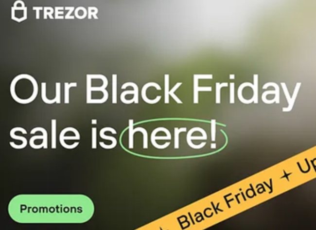 Black Friday - 30% off Trezor